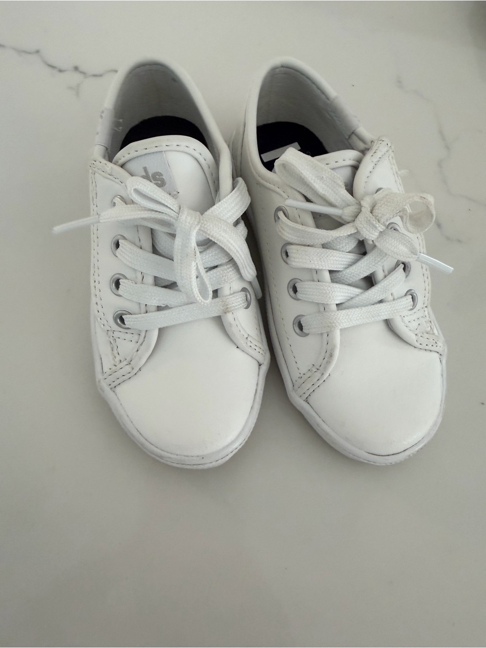 Keds White Kids Low-Top Lace-Up Sneakers